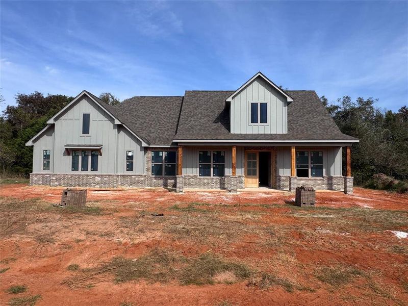 In-progress construction of a new home in , Lindale, TX (Image 1).