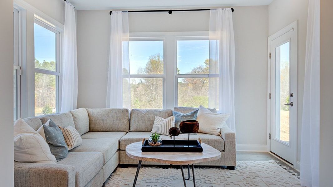 Furnished interior view inside a new home in Hickory Grove, Sanford (Image 10). Furnished interior view inside a new home in Hickory Grove, Sanford (Image 10).