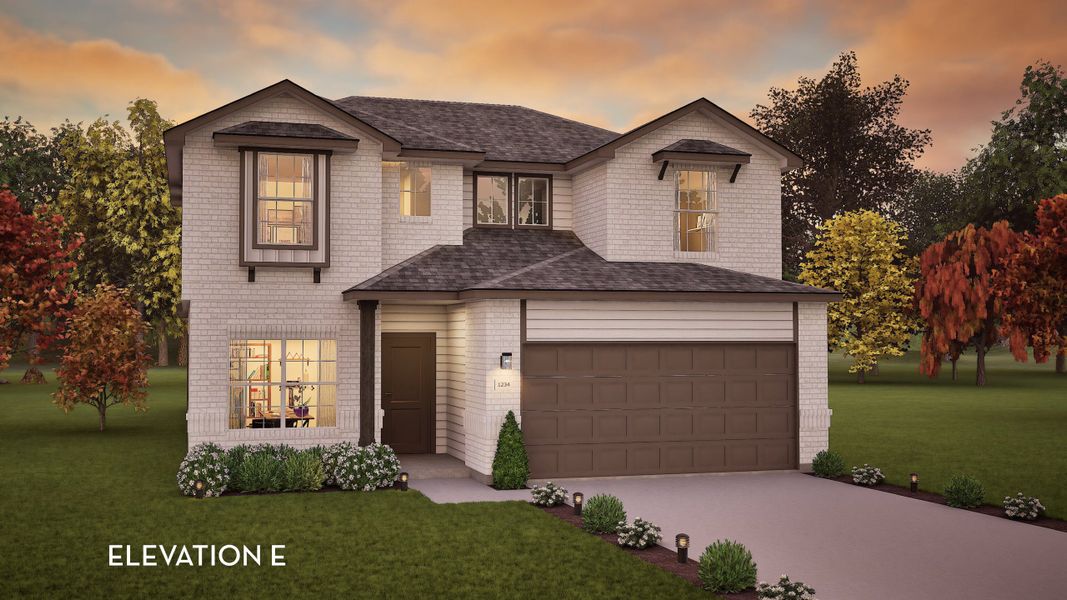 Representative exterior photo of a completed home built from the Blanco by CastleRock Communities in Sunfield, Buda, TX (Image 2).