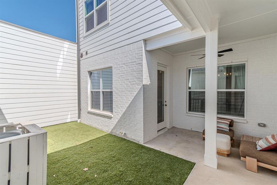 Exterior details and patio area of a home in , Aledo (Image 22). Exterior details and patio area of a home in , Aledo (Image 22).