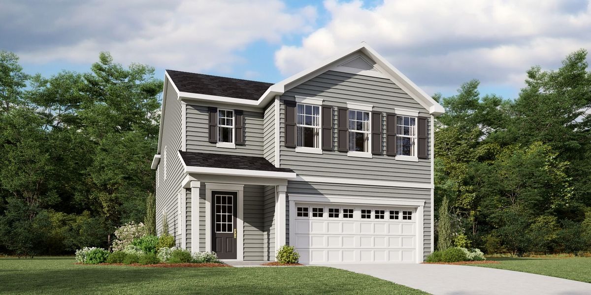 Representative exterior photo of a completed home built from the Summit by Mattamy Homes in Vaughan Farms, Angier, NC (Image 1). Representative exterior photo of a completed home built from the Summit by Mattamy Homes in Vaughan Farms, Angier, NC (Image 1).