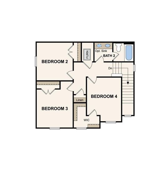 2D floor plan layout of this home in The Villages at Westpointe, Dayton, TX (Image 5). 2D floor plan layout of this home in The Villages at Westpointe, Dayton, TX (Image 5).