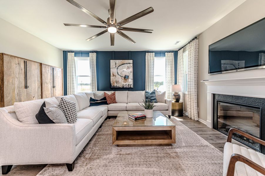 Representative furnished interior of a home built from the Watauga by McKee Homes in Terrapin, Leland (Image 8).