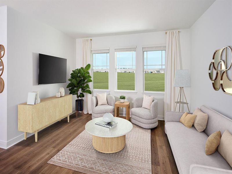 Furnished interior view inside a new home in Cyrene at Minneola, Minneola (Image 5). Furnished interior view inside a new home in Cyrene at Minneola, Minneola (Image 5).