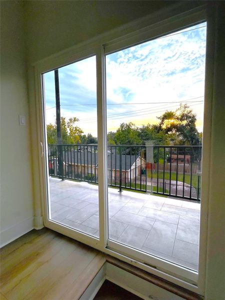 Exterior details and patio area of a home in , Houston (Image 27).