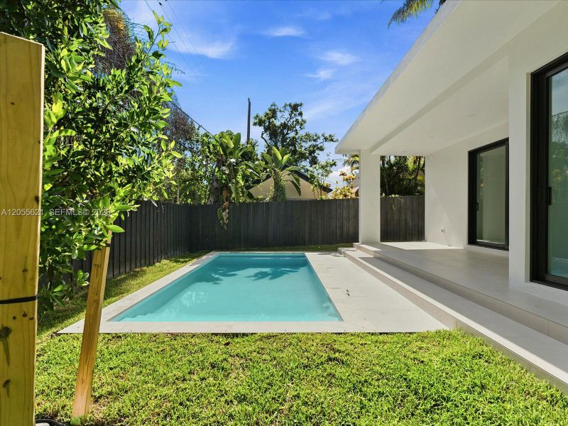 Exterior details and patio area of a home in , Miami (Image 31). Exterior details and patio area of a home in , Miami (Image 31).