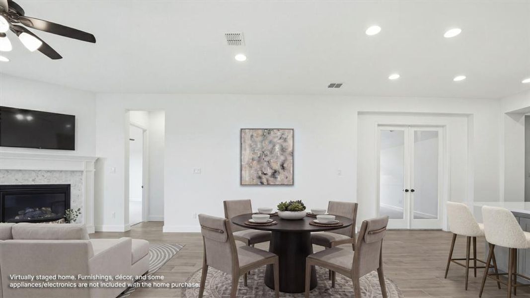 Furnished interior view inside a new home in M3 Ranch, Mansfield (Image 6).