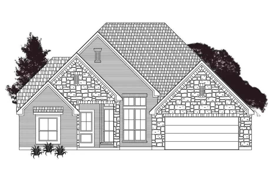 Exterior rendering of this home design in , Magnolia, TX (Image 4).