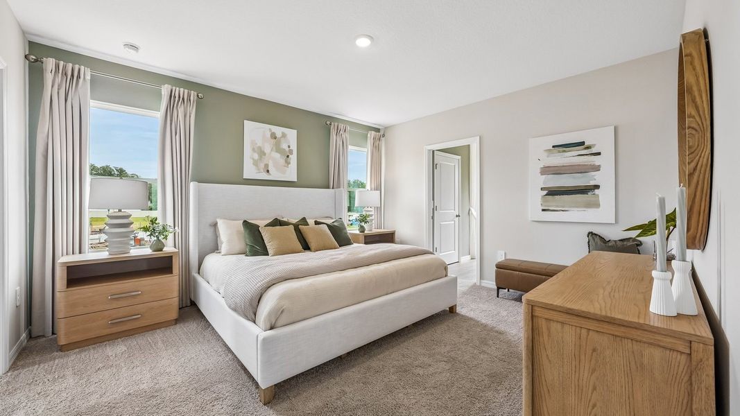 Furnished interior view inside a new home in Northwater at Two Rivers, Zephyrhills (Image 33).