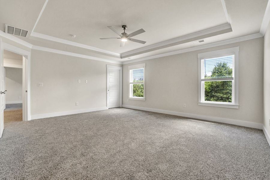 Spacious, unfurnished interior of a new home in Foxbank, Gray Court (Image 37). Spacious, unfurnished interior of a new home in Foxbank, Gray Court (Image 37).