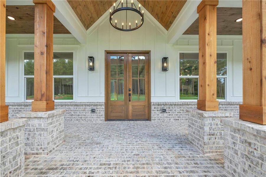 Exterior details and patio area of a home in , Monroe (Image 36).