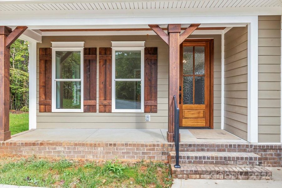 Welcoming front porch