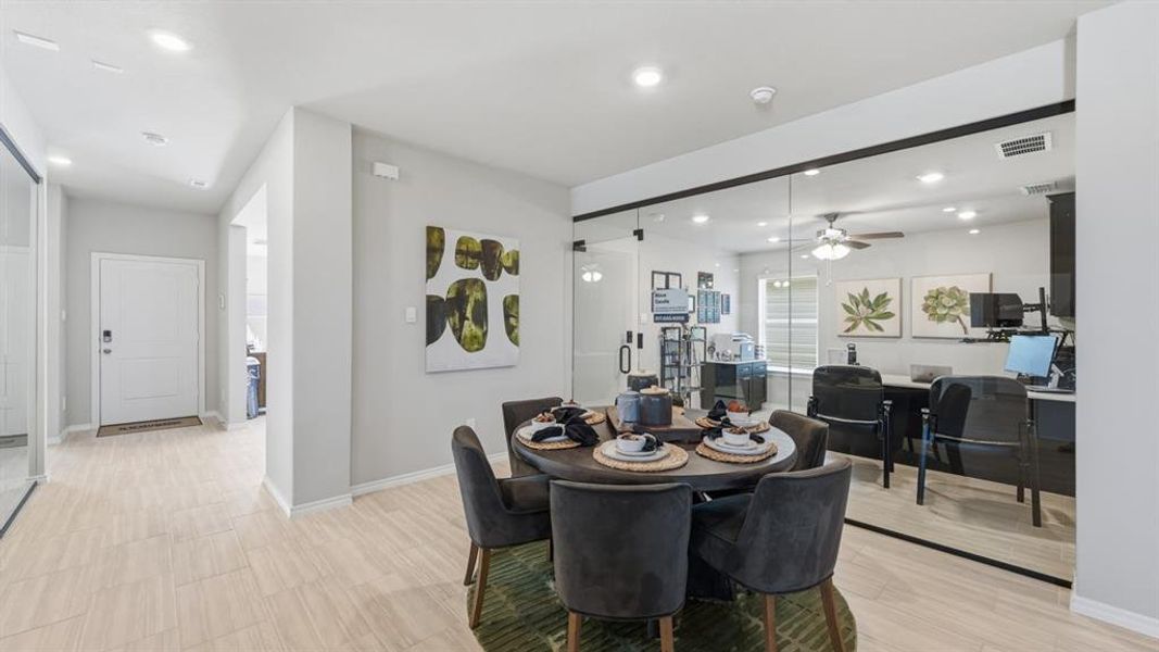 Furnished interior view inside a new home in Lonestar at Liberty Trails, Fort Worth (Image 8).
