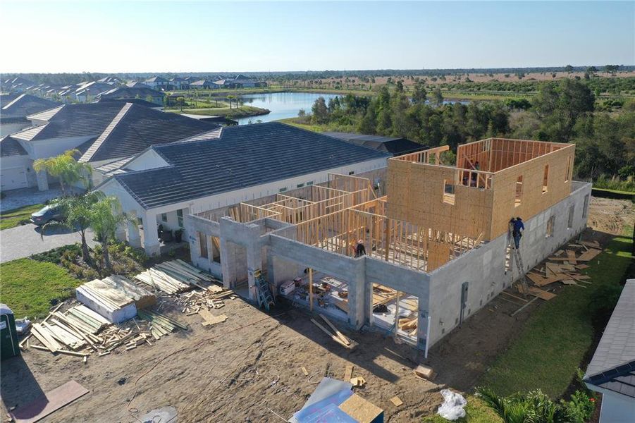 In-progress construction of a new home in Wellen Park, Venice, FL (Image 4).
