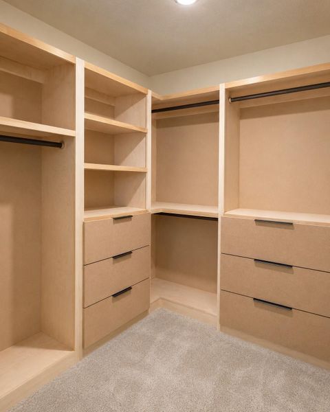 Primary closet is AMAZING!