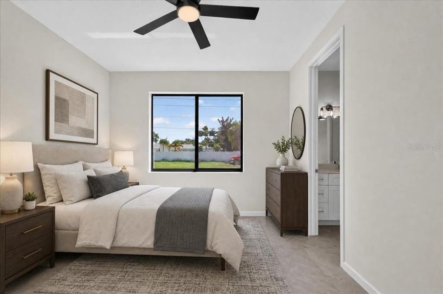 Furnished interior view inside a new home in , Seminole (Image 16).