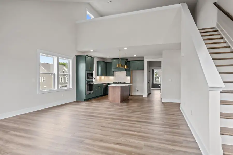 Representative unfurnished interior of a home built from the Red Rocks by Garman Homes in Allen Park, Raleigh (Image 13).