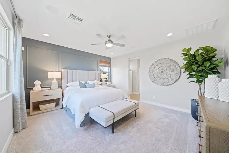 Furnished interior view inside a new home in Combs Ranch, San Tan Valley (Image 15). Furnished interior view inside a new home in Combs Ranch, San Tan Valley (Image 15).
