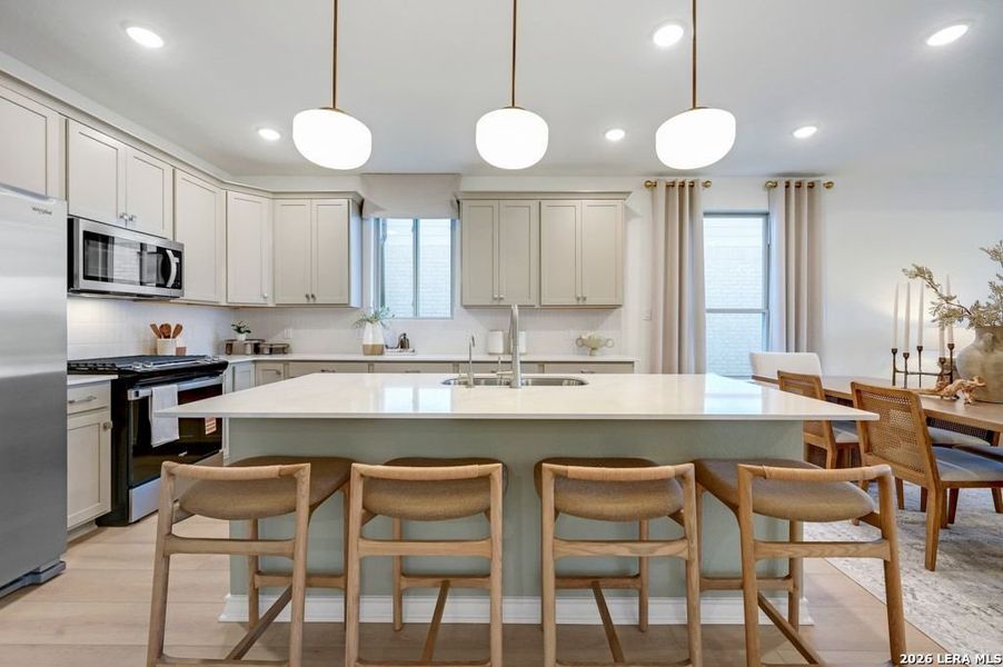 Furnished interior view inside a new home in Nopal Valley, San Antonio (Image 16).