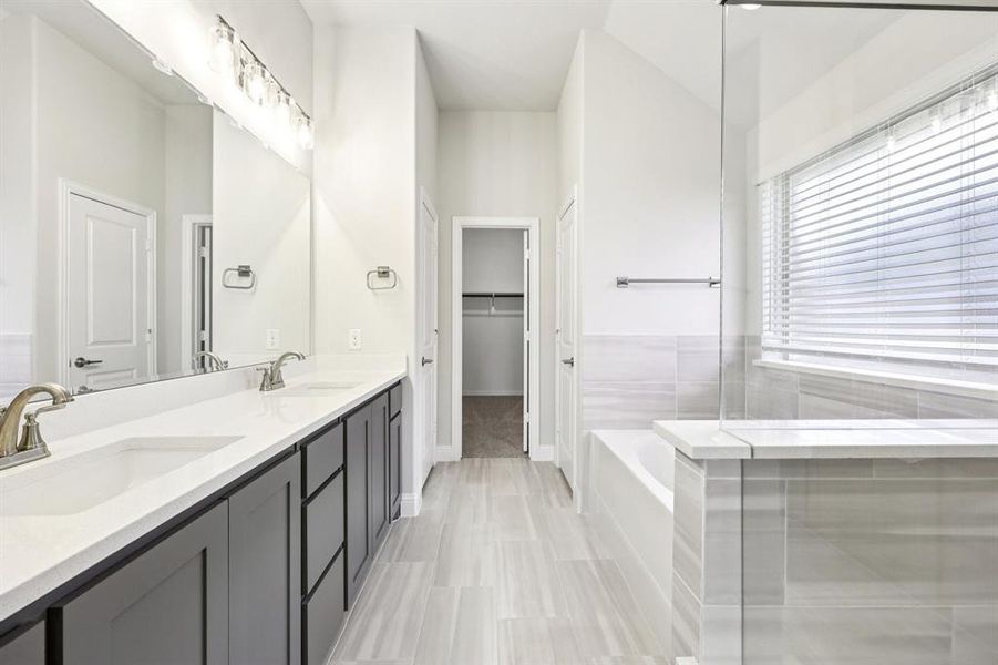 Furnished interior view inside a new home in ArrowBrooke, Aubrey (Image 13). Furnished interior view inside a new home in ArrowBrooke, Aubrey (Image 13).