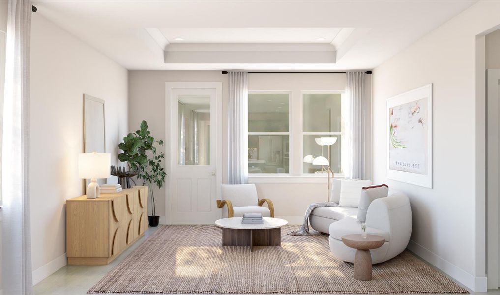 Cozy great room (*Artist rendering used for illustration purposes only.)