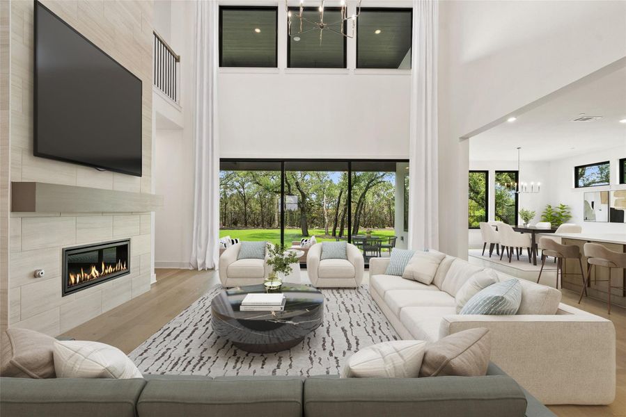 Furnished interior view inside a new home in Sweetwater, Austin (Image 12).