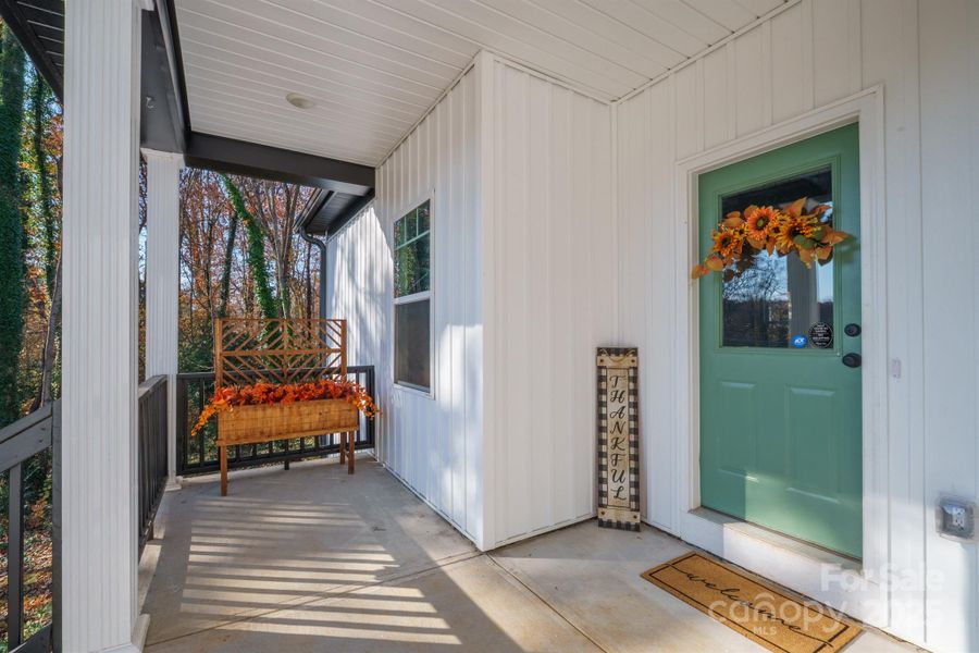 Exterior details and patio area of a home in , Statesville (Image 2).