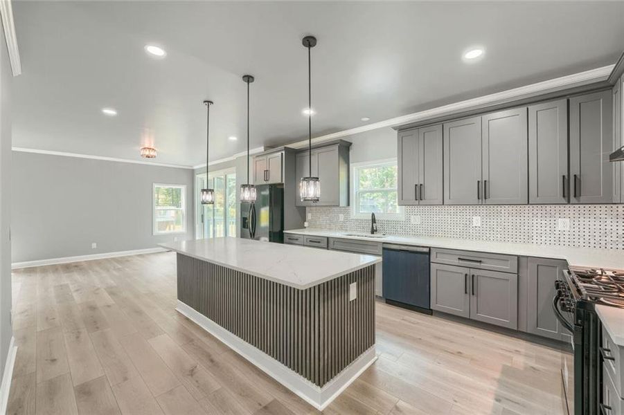 Furnished interior view inside a new home in , Atlanta (Image 9).