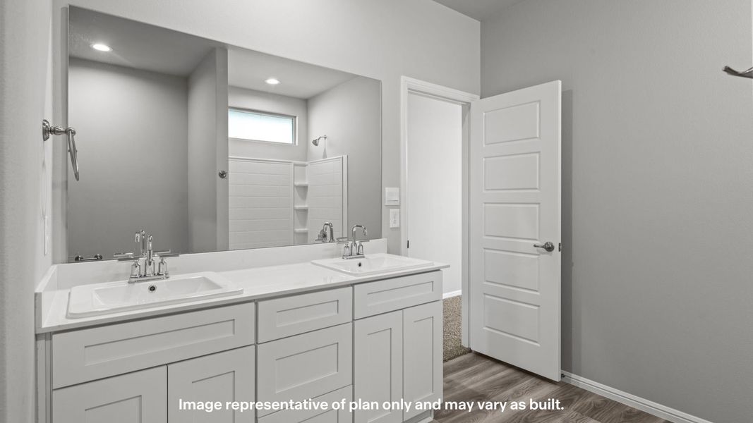 Furnished interior view inside a new home in Mustang Ridge, Andrews (Image 8).