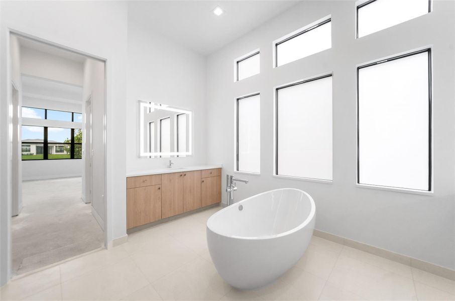 Furnished interior view inside a new home in , Boca Raton (Image 14). Furnished interior view inside a new home in , Boca Raton (Image 14).