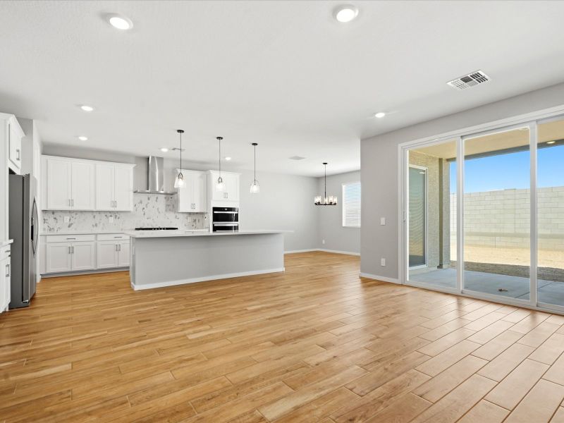 Spacious, unfurnished interior of a new home in White Tank Foothills Signature Series, Waddell (Image 8). Spacious, unfurnished interior of a new home in White Tank Foothills Signature Series, Waddell (Image 8).