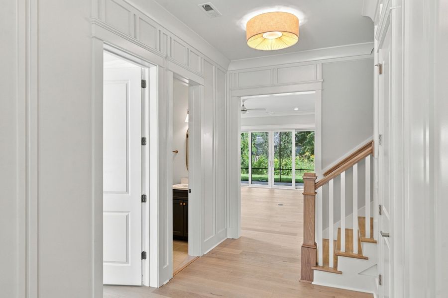 Representative unfurnished interior of a home built from the The Emerson by RobuckHomes in Stonehenge, Raleigh (Image 204).