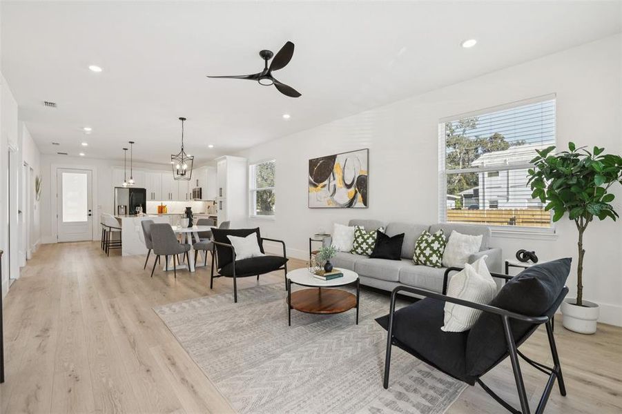 Furnished interior view inside a new home in , Tampa (Image 42).