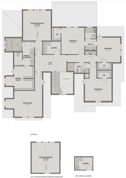 2D floor plan layout of this home in , Mint Hill, NC (Image 3).