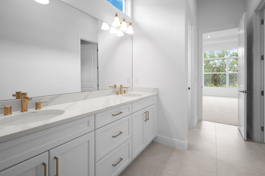 Furnished interior view inside a new home in Rivella, Port St. Lucie (Image 11).