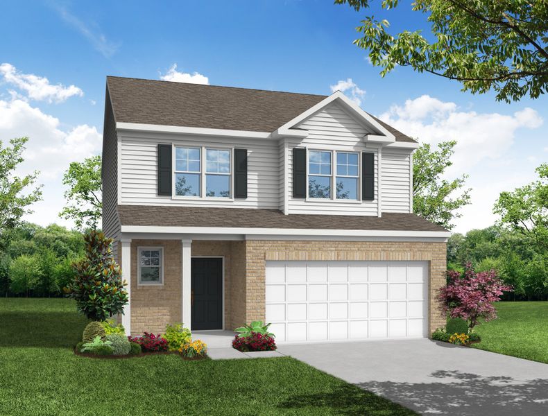 Representative exterior photo of a completed home built from the Ellerbe by Eastwood Homes in Ferry Grove, Lexington, SC (Image 2).