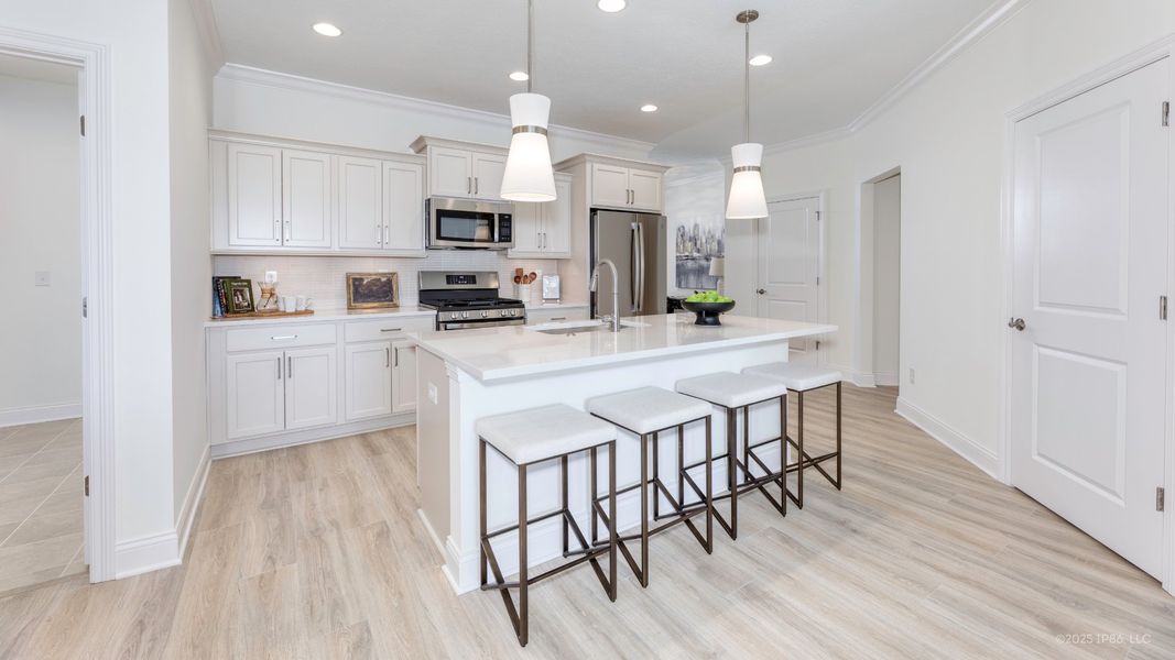 Furnished interior view inside a new home in The Courtyards at Oak Grove, Durham (Image 17).
