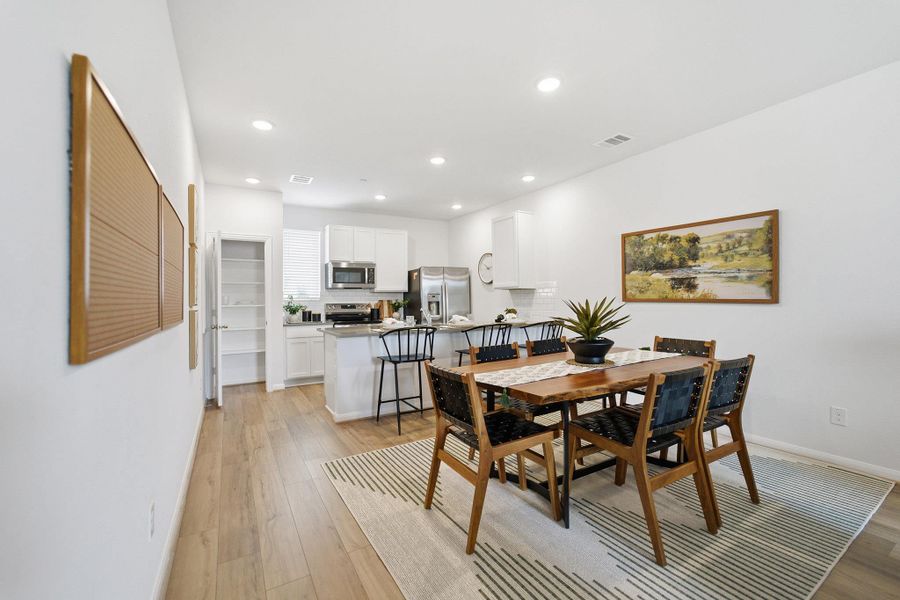 Furnished interior view inside a new home in Municipal Drive Townhomes, Leander (Image 10).