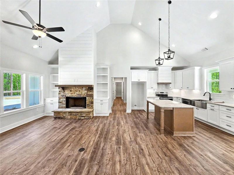 Furnished interior view inside a new home in , Dallas (Image 9). Furnished interior view inside a new home in , Dallas (Image 9).