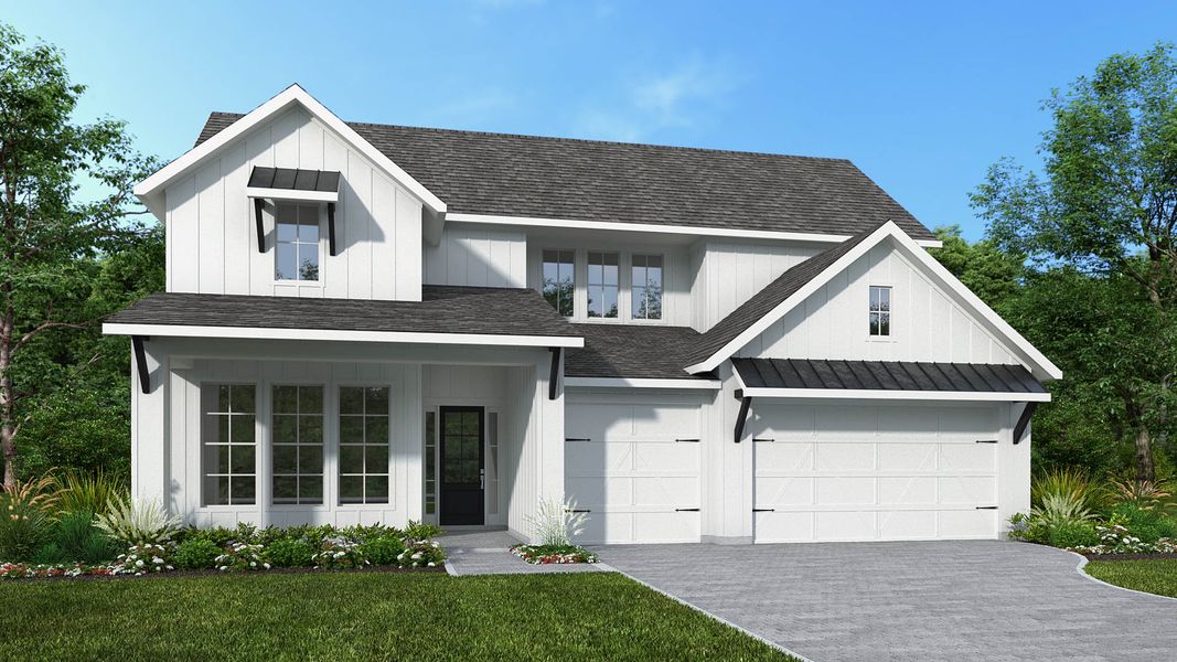 Representative exterior photo of a completed home built from the 3575F by Perry Homes in Glynlea Country Club 60', Port St. Lucie, FL (Image 7).