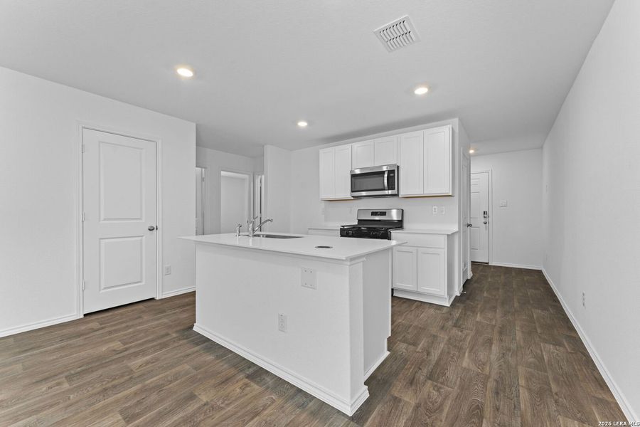 Furnished interior view inside a new home in Preserve at Medina, Von Ormy (Image 4).