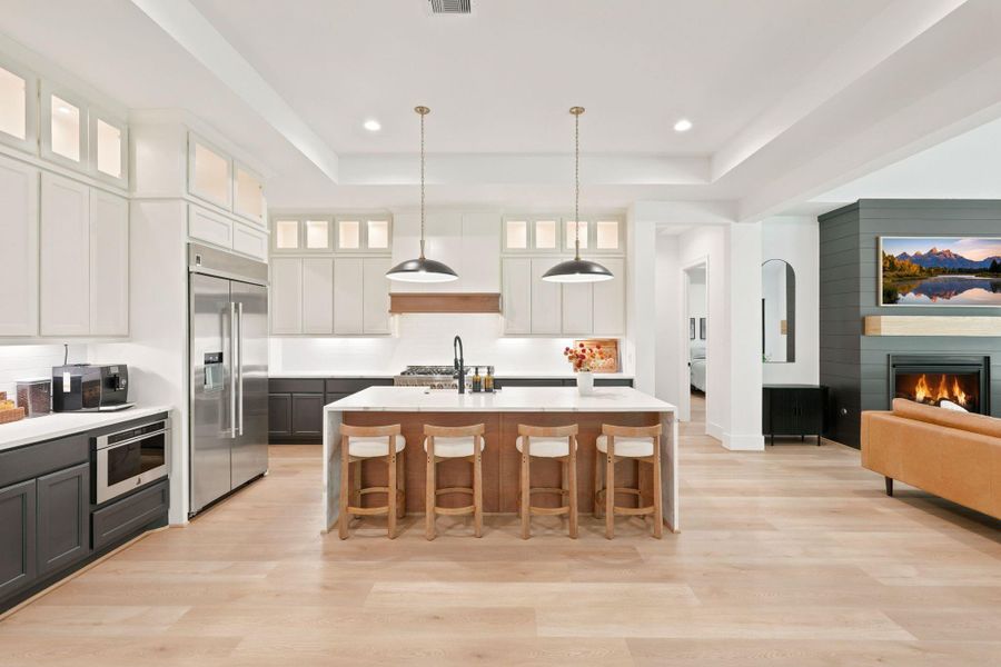 Furnished interior view inside a new home in , New Waverly (Image 35).