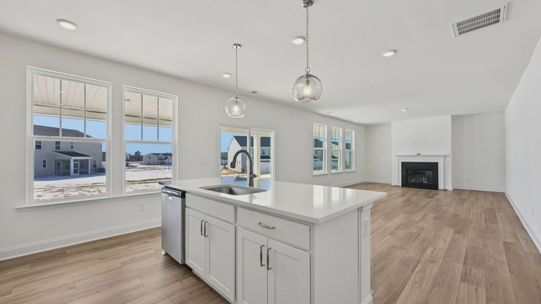 Furnished interior view inside a new home in Sidney Creek Single Family, Zebulon (Image 24).