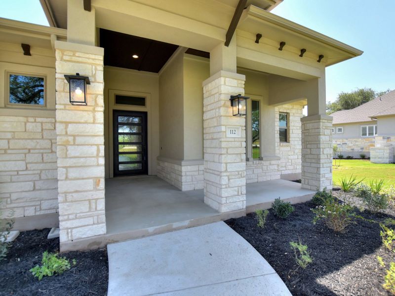 Representative exterior details of a home built from the Siena III by Giddens Homes in Clearwater Ranch, Liberty Hill (Image 72).