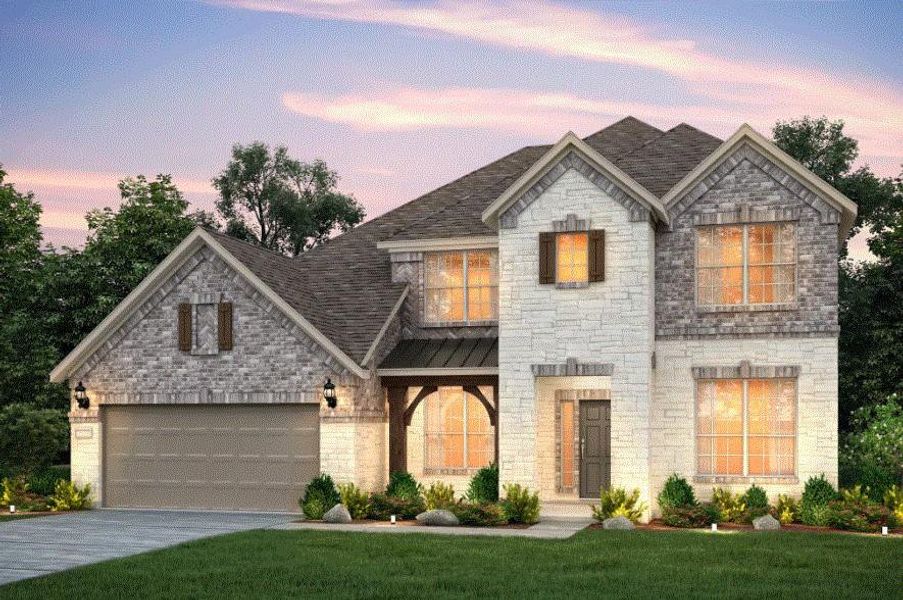 Pulte Homes, Lawson elevation E, rendering