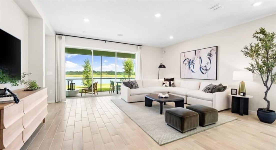 Furnished interior view inside a new home in The Waters at Center Lake Ranch, St. Cloud (Image 12).