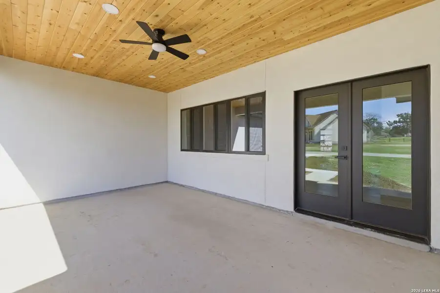 Exterior details and patio area of a home in , Bandera (Image 31).