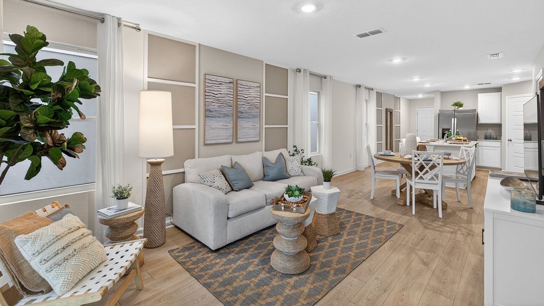 Representative furnished interior of a home built from the Greyson II by D.R. Horton in Irongate Villas, Jacksonville (Image 12).