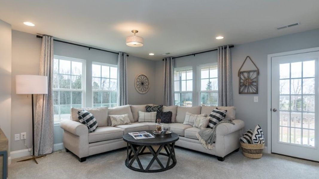 Representative furnished interior of a home built from the Devon by DRB Homes in McBride, Indian Trail (Image 13).
