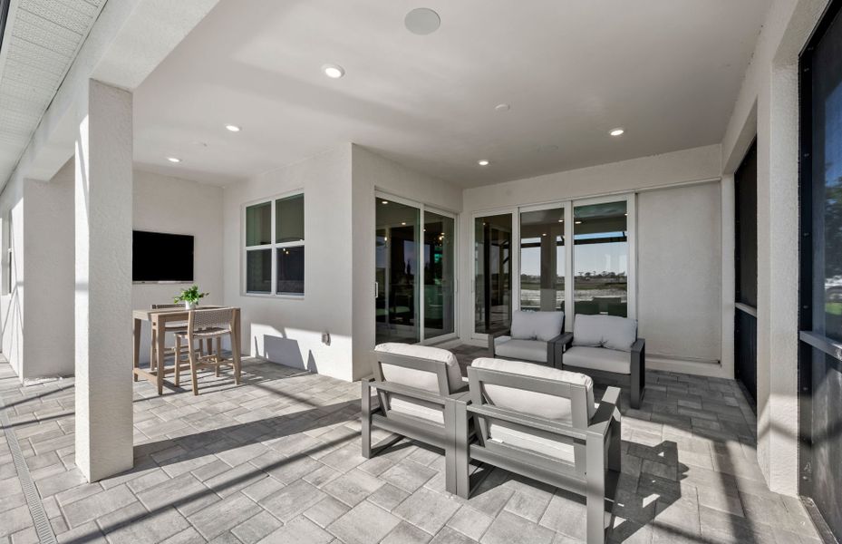 Representative exterior details of a home built from the Mystique Grande by Del Webb in Del Webb Naples, Ave Maria (Image 4).